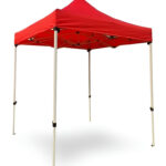 Ultimate 2×2 Meter Pop-Up Tent (approx. 6.5×6.5 Ft / 200×200 cm) | Waterproof Red Canopy with Sturdy Steel Frame for Outdoor Events & Markets