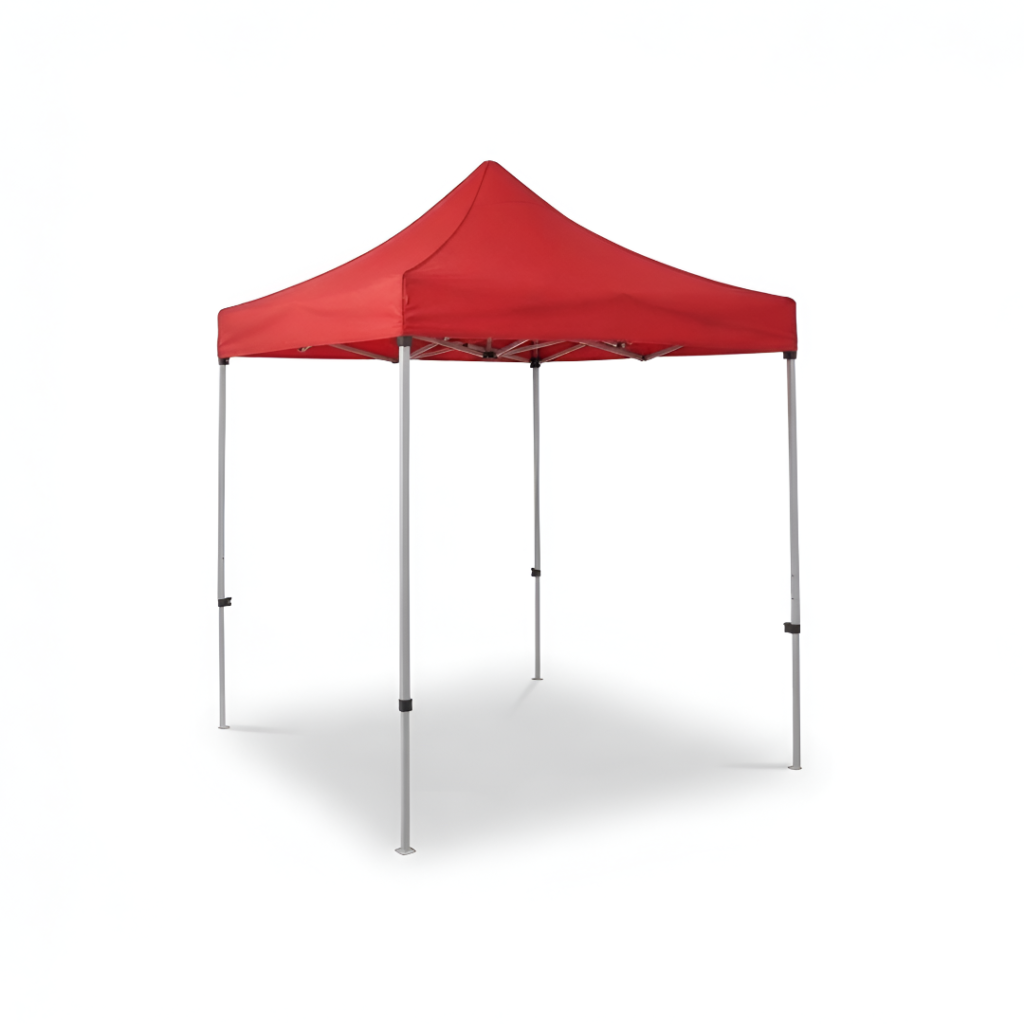 Ultimate 2×2 Meter Pop-Up Tent (approx. 6.5×6.5 Ft / 200×200 cm) | Waterproof Red Canopy with Sturdy Steel Frame for Outdoor Events & Markets