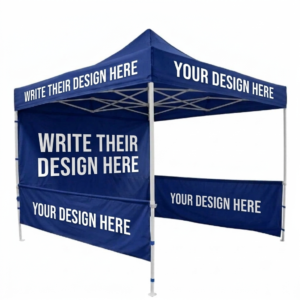 Custom Branded 3x3m (10x10 Ft) Promotional Canopy Tent | Personalized Folding Marquee with Logo Printing & Heavy-Duty Frame for Events