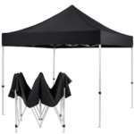 3x3m Heavy Duty Folding Gazebo Canopy Tent | Portable Pop-Up Outdoor Stall & Event Tent