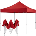 3x3m Heavy Duty Folding Gazebo Canopy Tent | Portable Pop-Up Outdoor Stall & Event Tent
