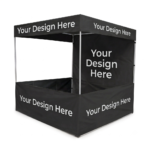 Custom Printed Canopy Tent Booth (6x6x7 Ft) – Heavy-Duty Promotional Kiosk