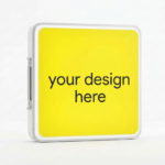 Double-Sided Wall Mounted Square LED Light Box Signboard – Custom Outdoor Outlet Sign