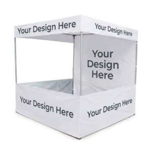 Custom Printed Canopy Tent Booth (6x6x7 Ft) – Heavy-Duty Promotional Kiosk