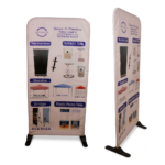 Custom Double Sided 3×6 ft Portable Fabric Arch Stand for Trade Shows & Events
