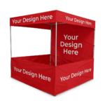 Custom Printed Canopy Tent Booth (6x6x7 Ft) – Heavy-Duty Promotional Kiosk