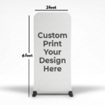 Custom Double Sided 3×6 ft Portable Fabric Arch Stand for Trade Shows & Events